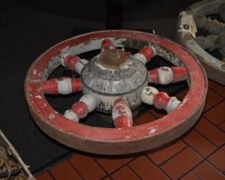 Chariot wheel from Ben Hur, old MGM movie prop