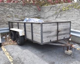 Open trailer, about 15 years old...