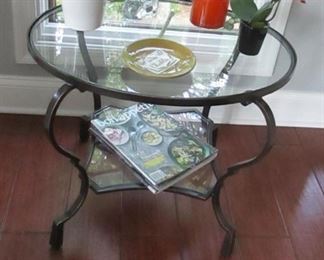 glass top  table