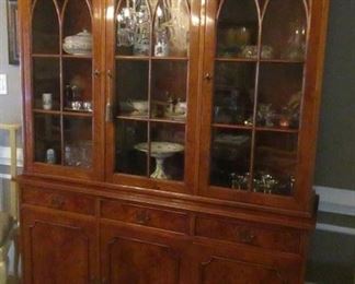 Italian made china cabinet walnut stunning