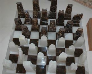 Mexican Onyx Chess Set