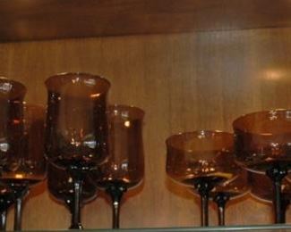 1979 Lennox Brown Stemware