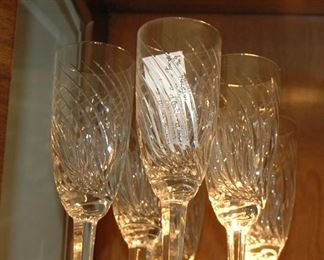 1969 Hand Blown Venitian Champagne Flutes