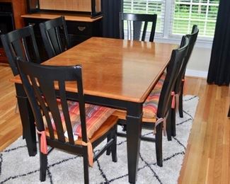 6 chairs & dining table (set)