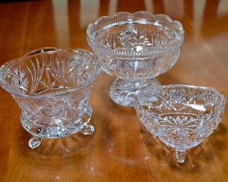 cut glass candy dishes