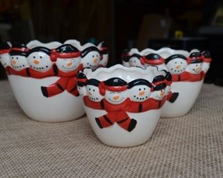 snowmen bowls (set of 3)