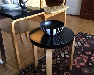 Alvar Aalto table and chair Wedgewood 