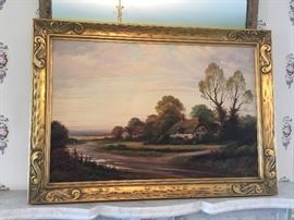 Original oil by Augustus Spencer, (British 1860-1924), $500.