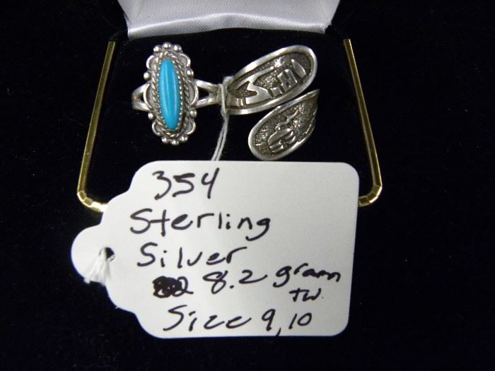 Sterling Silver & Turquoise Rings