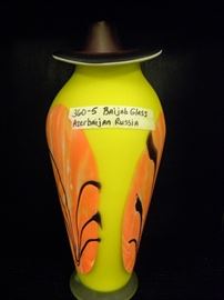 Russian Baijab Glass Vase