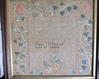 SAMPLER BY LUCY WHITMORE 1806,