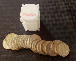 Franklin silver 1/2 dollars