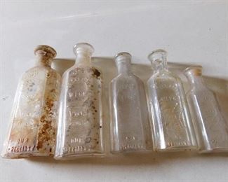 Old Embossed Medicine Bottles