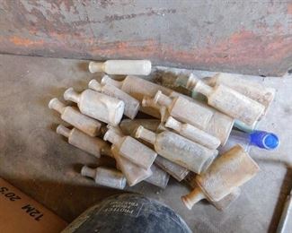 Bucket of Dug Mann Drug Store Bottles High Point, N.C.