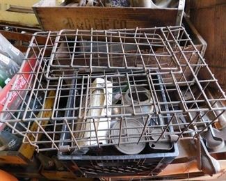 Old Wire Basket with Lid 
