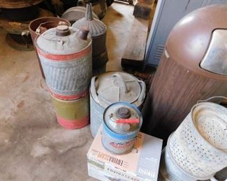 Galvanized Cans/Funnels