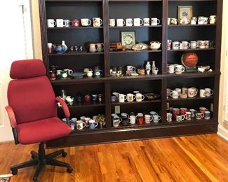 Mugs from all over the world! Office chair(x 2)