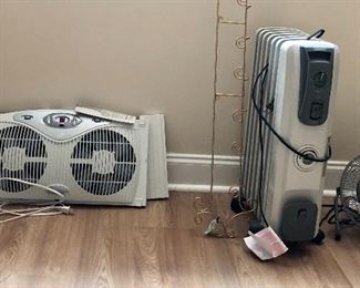 Window unit, heater, plate holder and fan
