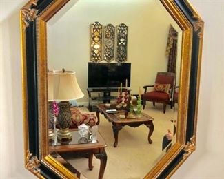Black and Gold Mirror