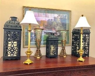 Beautiful home decor, both modern and antique throughout this home