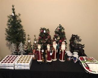 Large variety of Christmas decor in home and garage...