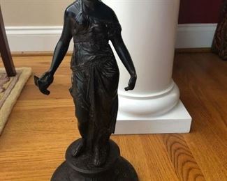 Beautiful marble based statue, bronze?
