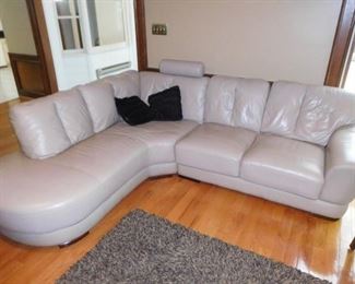 leather  sectional  sofa  (as  shown)