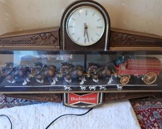 Clydesdale light up clock