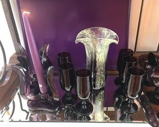 Vintage purple glassware of all kinds