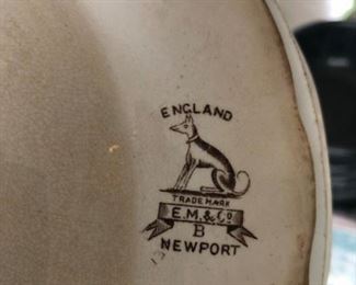 E.m. And co Newport porcelain 