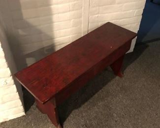 Wood bench