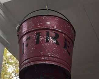 Vintage fire bucket 