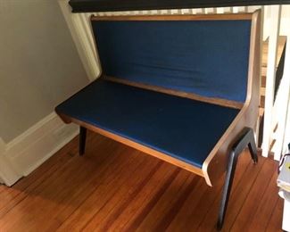 Mid century school bench 