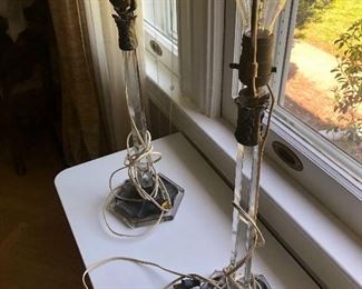 Vintage lucite lamps 