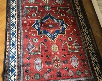 Hand made wool rug 