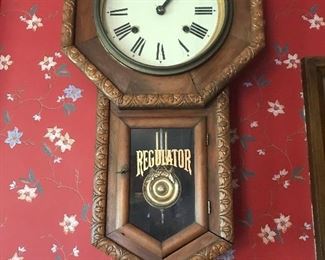 Antique Regulator wall clock