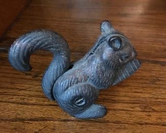 Cast iron squirrel nutcracker