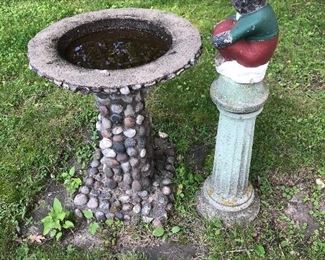 Stone birdbath