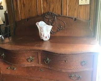 Antique oak buffet