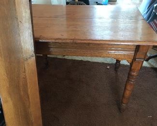 Antique oak kitchen table