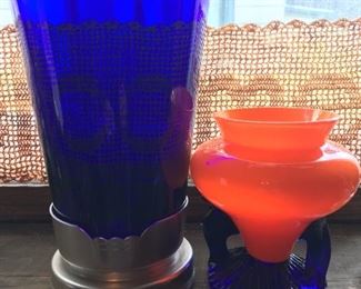 Kensington cobalt vase