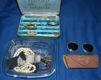 Ray ban clip-ons , costume jewelry