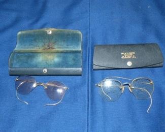 early glasses & cases