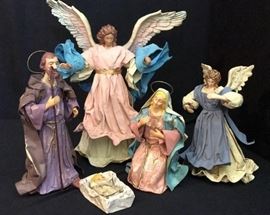 Deans Designs Paper Mache Nativity