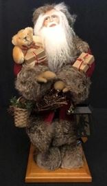 Father Christmas with Skis