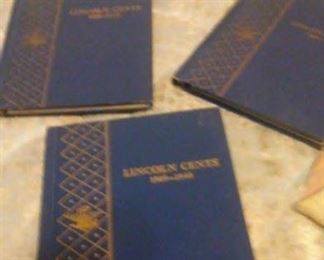 Lincoln Wheat Back Penny Collection - Early Dates in Whitman Folder Books - 3 Books Available - 1909 VDB; 1909 S through 1945