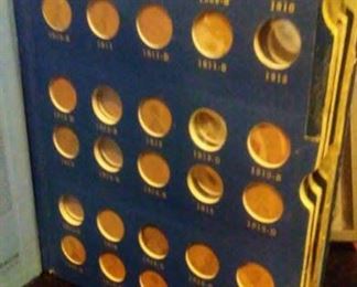 Lincoln Wheat Back Penny Collection - Early Dates in Whitman Folder Books - 3 Books Available - 1909 VDB; 1909 S through 1945