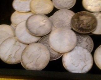 Morgan Silver Dollar Collection and Peace Dollar Collection