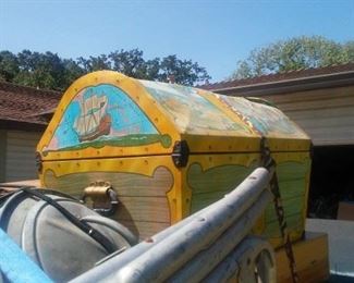 Vintage Toy Metal Pirates Chest