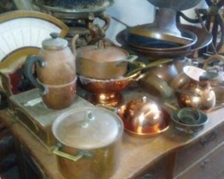 Vintage copper cooking stuff
